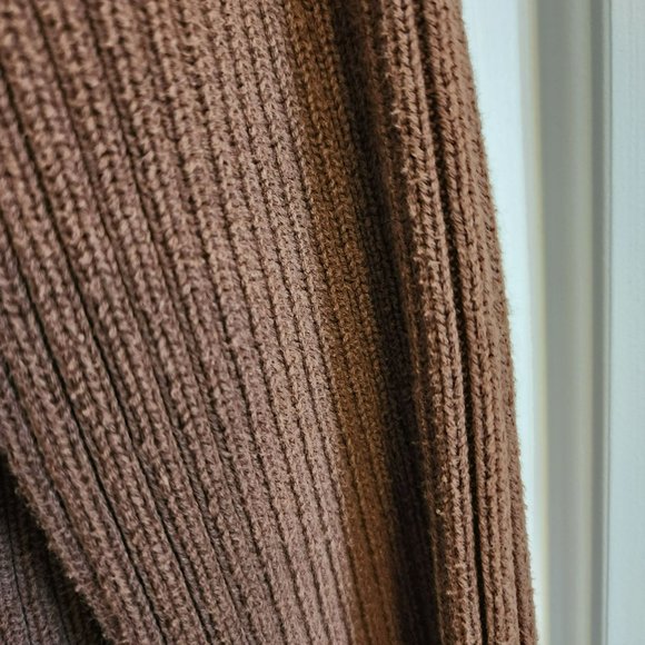 St John's Bay Striped Sweater Size Large Brown Cream - Picture 11 of 14
